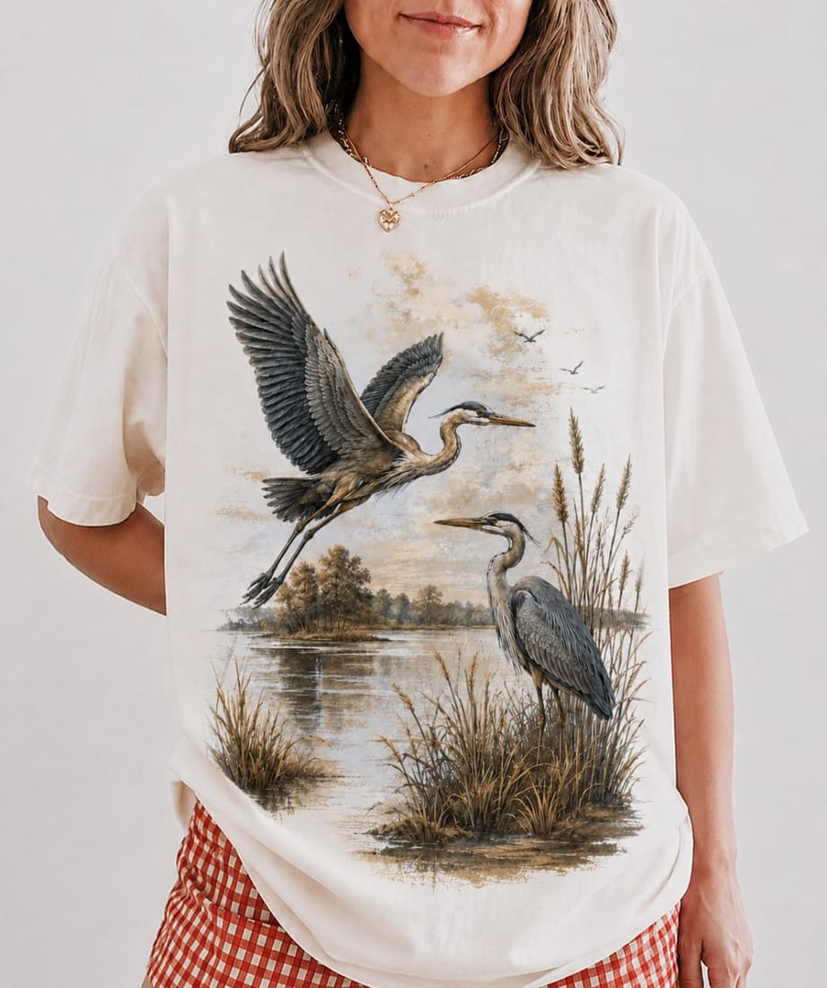 Great Blue Heron Tee