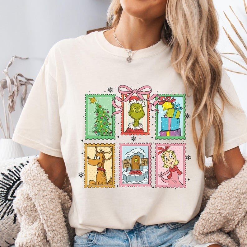 Holiday Stamps Christmas Tee
