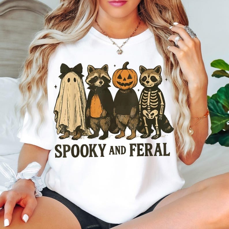 Spooky and Feral Halloween Tee